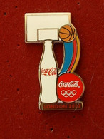 Pin's J.O LONDRES 2012 - COCA COLA  - BASKET - BASKETBALL - Basketball