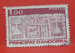 N°343 - 1.00 Franc - Année 1983 - Timbre Oblitéré Andorre Français - - Usados