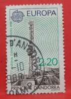 N°390 - 2.20 Francs - Année 1988 - Timbre Oblitéré Andorre Français - - Oblitérés