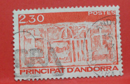 N°408 - 2.30 Francs - Année 1990 - Timbre Oblitéré Andorre Français - - Usados