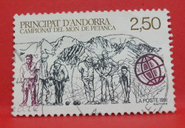 N°428 - 2.50 Francs - Année 1991 - Timbre Oblitéré Andorre Français - - Gebraucht