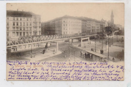 1000 BERLIN - KREUZBERG, Hochbahn An Der  Skalitzer - Wiener- Und Oranienstrasse, Pferdestrassenbahn, 1902 - Kreuzberg