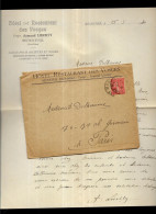 Lettre à En-tête Commerciale + Courrier Autographe, 68 MUNSTER, HÔTEL-RESTAURANT Des VOSGES, Armand LIECHTY Propriétaire - Sport En Toerisme