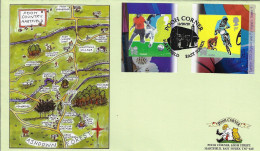 GB 2010 OLYMPIC GAMES NVI BOOKLET NO 4, VERY SCARCE POOH COUNTRY MAP FDC, FEW EXIST - 2001-2010 Dezimalausgaben