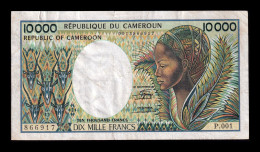 Camerún Cameroon 10000 Francs ND (1981) Pick 20 Bc/Mbc F/Vf - Camerun