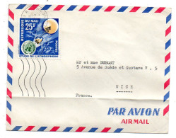 MALI--1964-- Lettre De BAMAKO Pour NICE (France) ...timbre Seul Sur Lettre...cachet Mécanique BAMAKO .. - Mali (1959-...)