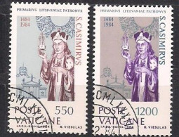Vatikaan Vatican 1984 Yvertnr. 749-750 (o) Oblitéré  Cote 4,25 € - Usados