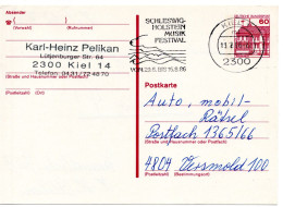 59067 - Bund - 1986 - 60Pfg B&S GAKte KIEL - SCHLESWIG-HOLSTEIN MUSIK FESTIVAL ... -> Versmold - Musik