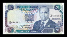 Kenia Kenya 20 Shillings 1990 Pick 25c Sc Unc - Kenya