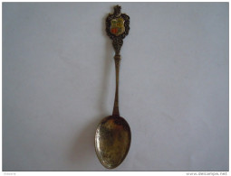 ESPANA Spanje Espagne Armoiries Emaille Abimé Vintage Souvenir Lepel Petite Cuilllère Little Spoon  (ref 39) - Spoons