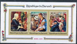 TIMBRE  ZEGEL STAMP REPUBLIQUE DU BURUNDI BF 43A NOËL 1970  X - Blocs-feuillets