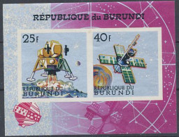 TIMBRE  ZEGEL STAMP REPUBLIQUE DU BURUNDI BF 24A CONQUETE SPACIALE  XX - Blocs-feuillets