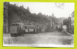 REPRODUCTION TRAIN TRAM Tramway 90 BEAUCOURT Place Centrale VOIR ZOOM - Beaucourt