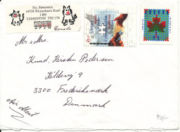 Canada Cover Sent Air Mail To Denmark (no Postmark On Stamps Or Cover) - Cartas & Documentos