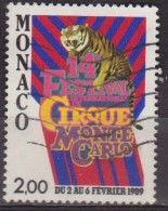 Le Cirque - MONACO - Tigre - N° 1659 - 1988 - Usados