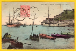 CPA MONACO "canots Automobiles" Dans Le Port - 1906 - Hafen