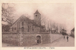 Recey Sur Ource * Rue Et église Du Village * Villageois - Autres & Non Classés