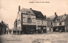 Voves - Place Du Vieux Marché - Buvette Bureau De Tabac DAUVILLIERS LAVIE - Autres & Non Classés