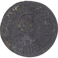 Monnaie, France, Henri IV, Denier Tournois, 1607, Lyon, TB+, Cuivre, Gadoury:532 - 1589-1610 Enrique IV