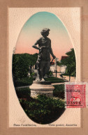 Paraguay - Plaza Constitucion, Vista Parcial, Asuncion 1912 - Timbre Avec Surcharge (habilitada En Veinte) - Paraguay