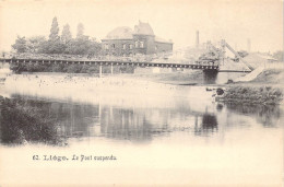 BELGIQUE - Liège - Le Pont Suspendu - Carte Postale Ancienne - Liege