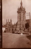 Saint Thégonnec - Photo Ancienne - L'église - Bus Autobus Car Autocar - Saint-Thégonnec