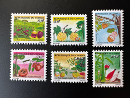 Congo Kongo 2002 Mi. 1747 - 1752 Les Fruits Sauvages Congolais Früchte - Fruits