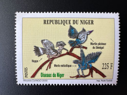 Niger 2002 Mi. 1987 Oiseaux Birds Vögel Martin Pêcheur Merle Huppe Faune Fauna MNH ** 1 Val. - Níger (1960-...)