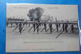 Militaire Parade Feest Antwerpen 1902 Officiers  5 E En 6 Linie Ligne Regiment - Maniobras