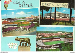 Sport Lazio Olimpiadi Roma 1960 Impianti Sportivi Epoca Stadio Palazzo Sport Velodromo (v.retro/timbri Manifestazione) - Autres & Non Classés