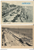 Abruzzo-pescara Spiaggia La Spiaggia Di Pescara Animatissima Veduta Lungomare Numero 2 Cartoline Anni 30 40 (v.retro) - Pescara