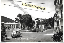 Abruzzo-l'aquila-roccaraso Piazza Duca Degli Abruzzi Veduta Piazza Case Camion Militare Fiat 600 Multipla Anni 60 - Altri & Non Classificati