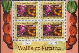 Wallis Et Futuna 2023 - Fleurs Et Fruits Parfumés Du Fenua - Bloque De 4 Timbres Avec Coin Daté Neuf // Mnh - Neufs