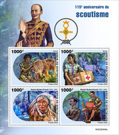 Niger 2022, Scout, Red Cross, Indian, 4val In BF - Indiani D'America