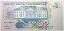 Surinam - 5 Gulden - 1991 - PICK 136a - NEUF - Surinam