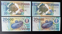 2023 Matej Gabris Jules Verne 20000 Lieues Sous Les Mers Leagues Under The Seas Fish UNC SPECIMEN ESSAY Tirage Limité - Specimen