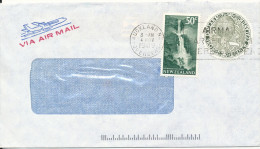 New Zealand Air Mail Cover Auckland 4-11-1989 (the 1 $ Stamp Is A Little Damaged) - Poste Aérienne