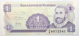 Nicaragua - 1 Centavo De Cordoba - 1991 - PICK 167a - NEUF - Nicaragua