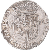 Monnaie, France, Henri IV, 1/8 écu De Navarre, 1605, Saint-Palais, TTB+ - 1589-1610 Henry IV The Great