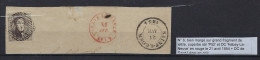 Medaillon Nr. 6 Fragment Met Stempel P52 Van HABAY - LA - NEUVE + Stempel Van SAINT - LEGER ; Staat Zie 2 Scans! LOT 130 - 1851-1857 Médaillons (6/8)