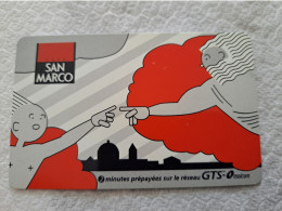 FRANCE/FRANKRIJK  / GTS/ SAN MARCO/ 2 MINUTES/ THICK CARD / HANDS /  PREPAID  / USED   ** 14537** - Per Cellulari (telefonini/schede SIM)