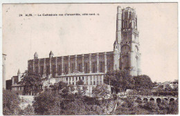 81. ALBI . La Cathédrale Vue D'ensemble . Côté Nord . Bel Affranchissement Pour La BELGIQUE - Albi