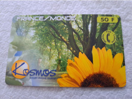 FRANCE/FRANKRIJK  50F// KOSMOS SMART/ FRANCE MONDE  /SUNFLOWER /   PREPAID  / USED   ** 14544** - Voorafbetaalde Kaarten: Gsm