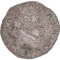 Monnaie, États Italiens, SAVOY, Carlo Emanuele I, Soldo, 4 Denari, 1595, Chamb - Piamonte-Sardaigne-Savoie Italiana