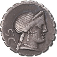 Monnaie, Naevia, Denier Serratus, 79 BC, Rome, TB+, Argent, Crawford:382/1b - Republic (280 BC To 27 BC)