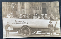 Köln/ DAHMEN's AUTO-RUNDFAHRT/ Alte Fotokarte - Bus & Autocars