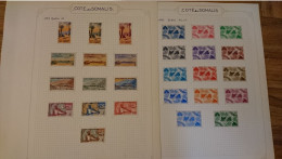 COTE DES SOMALIS LOT DE TIMBRES NEUFS AVEC CHARNIERE - Unused Stamps