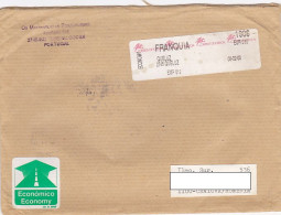 AMOUNT 0.95 MACHINE PRINTED STICKER STAMP ON COVER, 2000, PORTUGAL - Cartas & Documentos