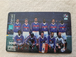 FRANCE/ 100 FRANCS  / INTERCALL/ FOOTBAL/ TEAM/ FRANCE      /   PREPAID  / MINT    ** 14562** - Prepaid: Mobicartes