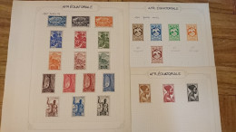 AEF LOT DE TIMBRES NEUFS AVEC CHARNIERE - Unused Stamps